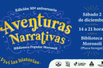 Festival Aventuras Narrativas, edición 30 Aniversario de la Biblioteca Popular Morosoli