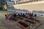 Se concretó la construcción de la huerta comunitaria de la Facultad de Ingeniería de la Universidad de la República. 