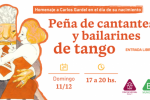 Peña de tango en Barrio Sur 