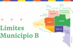 Mapa con detalle de los límites del Municipio B 