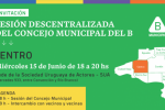 Concejo Municipal del B sesionará en el Centro 