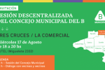 Concejo Municipal del B sesionará en Tres Cruces/La Comercial 