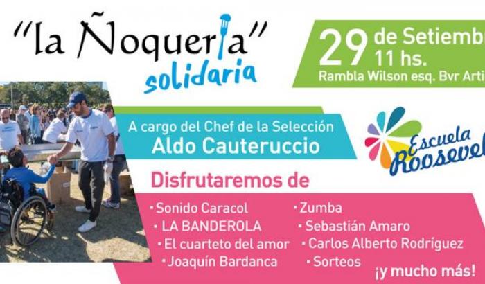 Ñoquería Solidaria afiche