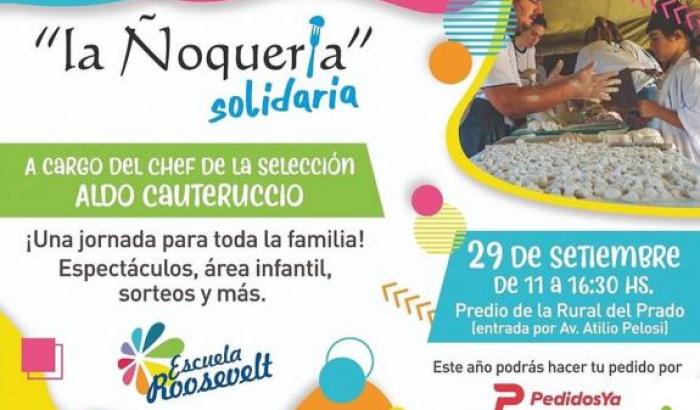 Afiche Ñoquería solidaria