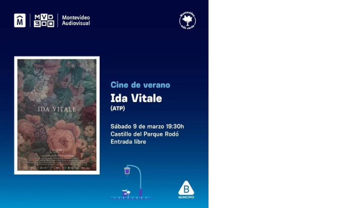 Este sábado en el Castillo del Parque Rodó a las 19.30 horas, la Intendencia de Montevideo cierra su ciclo de cine al aire libre con la proyección del documental "Ida Vitale", dirigido por María Arrillaga.