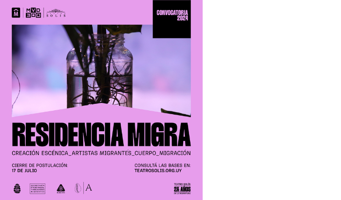 El Teatro Solís, la Secretaría de Equidad Étnico Racial y Poblaciones Migrantes de la Intendencia de Montevideo y el Municipio B se unen para convocar a proyectos de creación artística en torno al cuerpo y la escena.