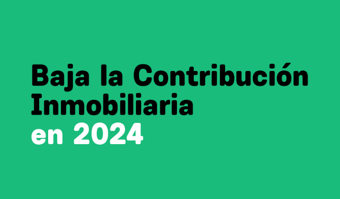 Baja la Contribución Inmobiliaria en 2024