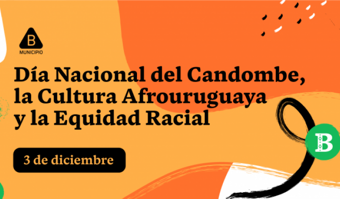 En el marco del 3 de diciembre, Día Nacional del Candombe, la Cultura Afrouruguaya y la Equidad Racial, se estarán desarrollando diversas actividades en los barrios del Municipio B.