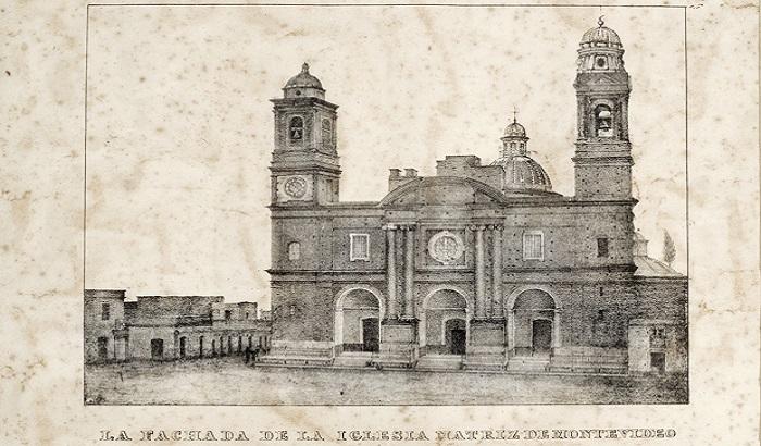 Fachada de la Iglesia Matriz de Montevideo