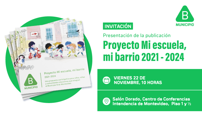 Será el viernes 22 de noviembre, a las 10:00 horas, en el Salón Dorado del Centro de Conferencias de la Intendencia de Montevideo. 