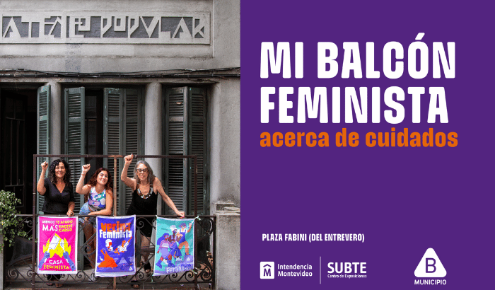 La exposición “Mi balcón feminista, acerca de cuidados” irá hasta al 8 de abril en el SUBTE. 