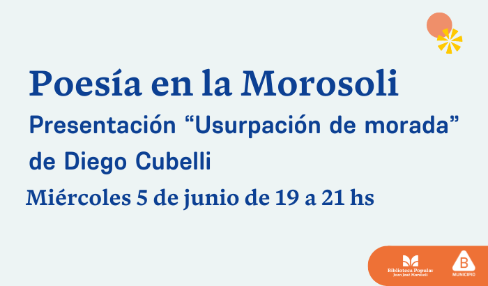 Presentación del libro "Usurpación de morada" en la Biblioteca Morosoli