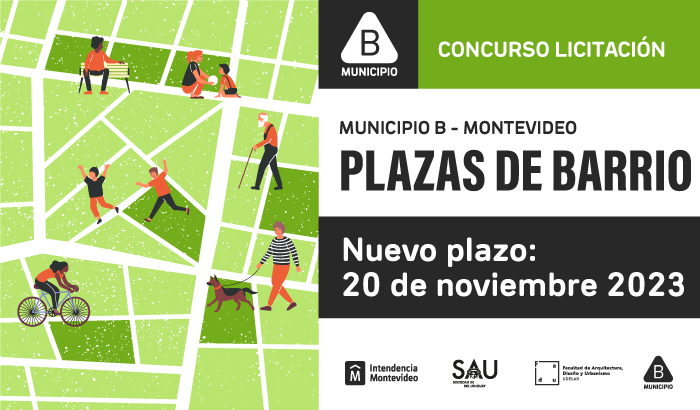 Concurso público de diseño y urbanismo para intervenir ocho espacios públicos del Municipio B.