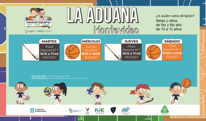Actividades deportivas dirigidas a niños y niñas de entre 10 y 12 años inician el 5 de abril.  